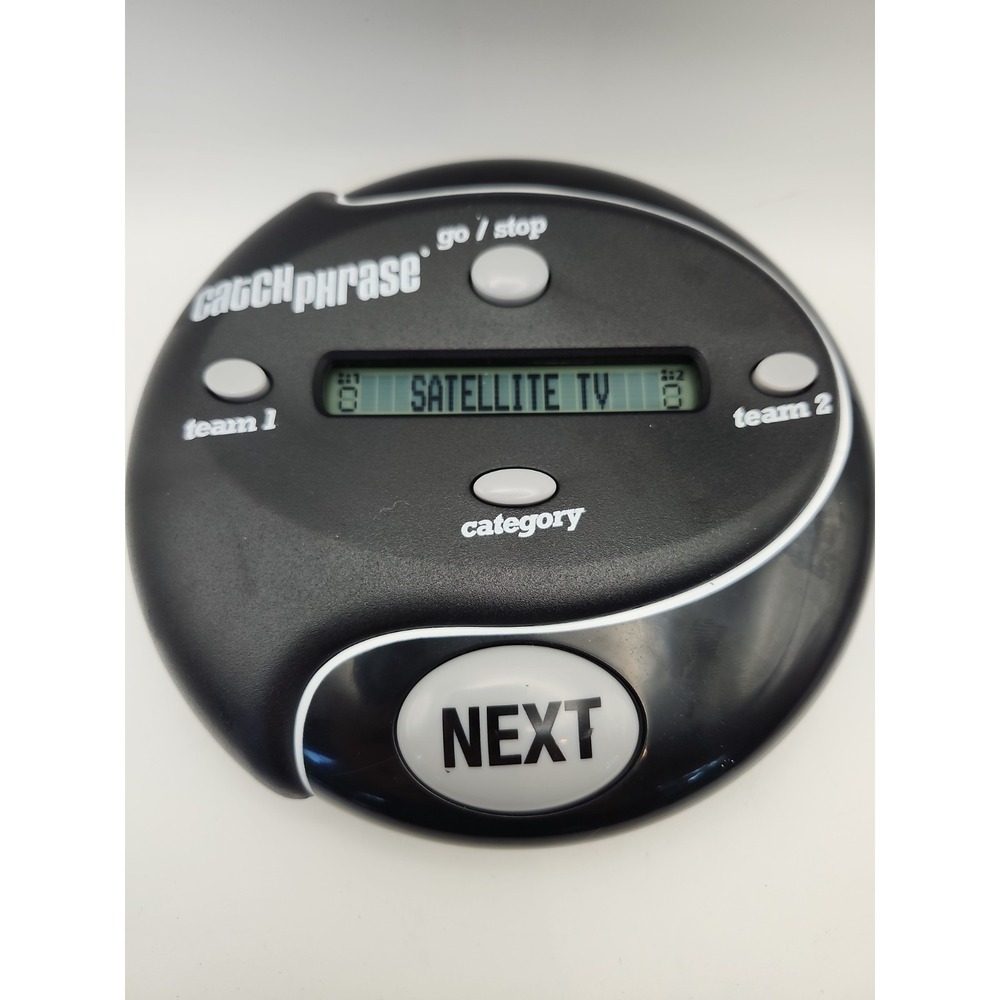 Electronic CATCH PHRASE by Hasbro Gaming 2016 Black 5000 Words - tested